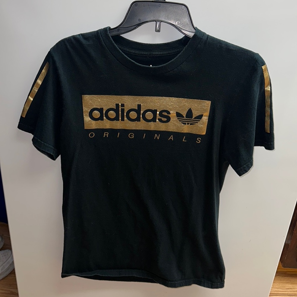 Adidas gold t-shirt